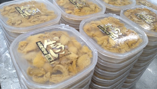 北海道産　活きたむらさきうに(白)　塩水うに　240g(80gx3)