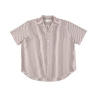 soldout46G Atmosphere Stripe Open Collar SS Shirt