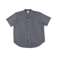 46G Atmosphere Stripe Open Collar SS Shirt