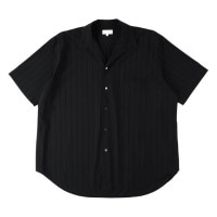 soldout46G Atmosphere Embroidery Stripe Open Collar SS Shirt