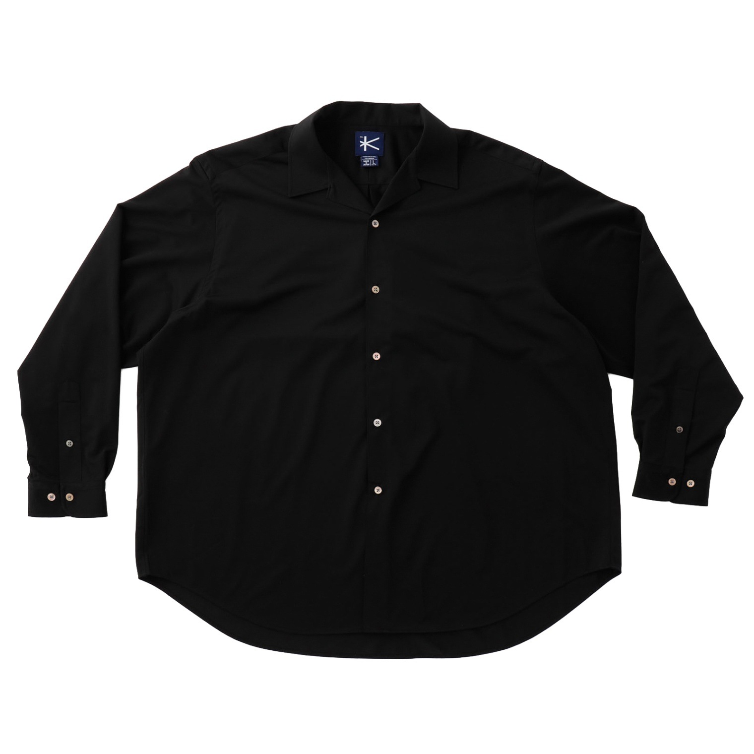 soldout】46G Atmosphere Silk Blend Open Collar Shirt | KANEMASA 