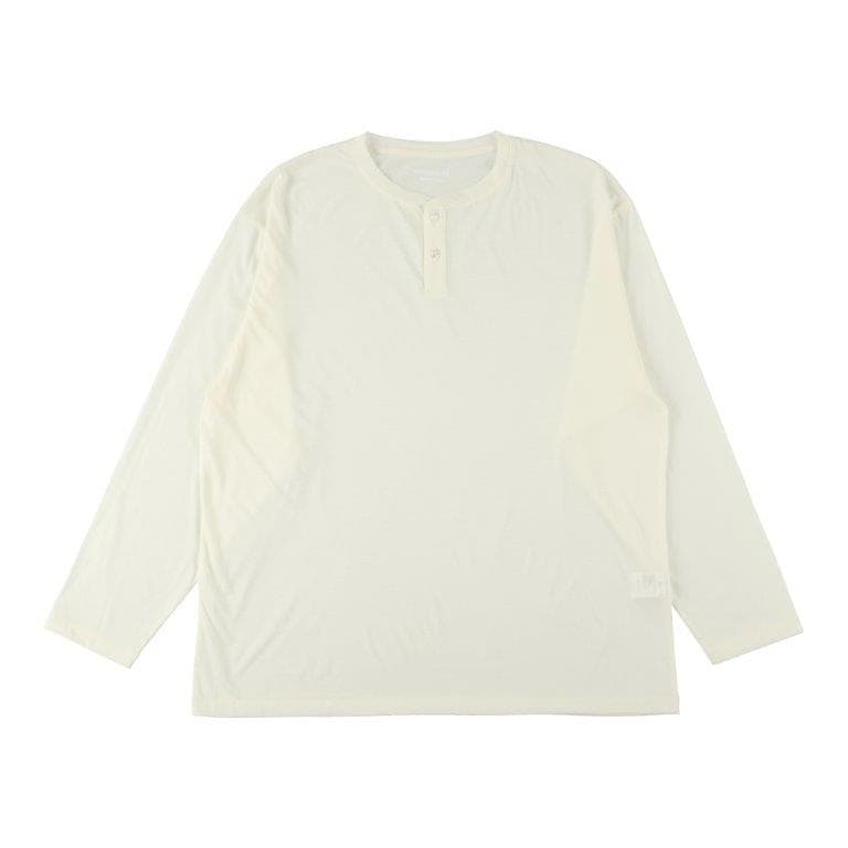soldout】36G Wool Henley Silky LS Tee | KANEMASA PHIL. OFFICIAL