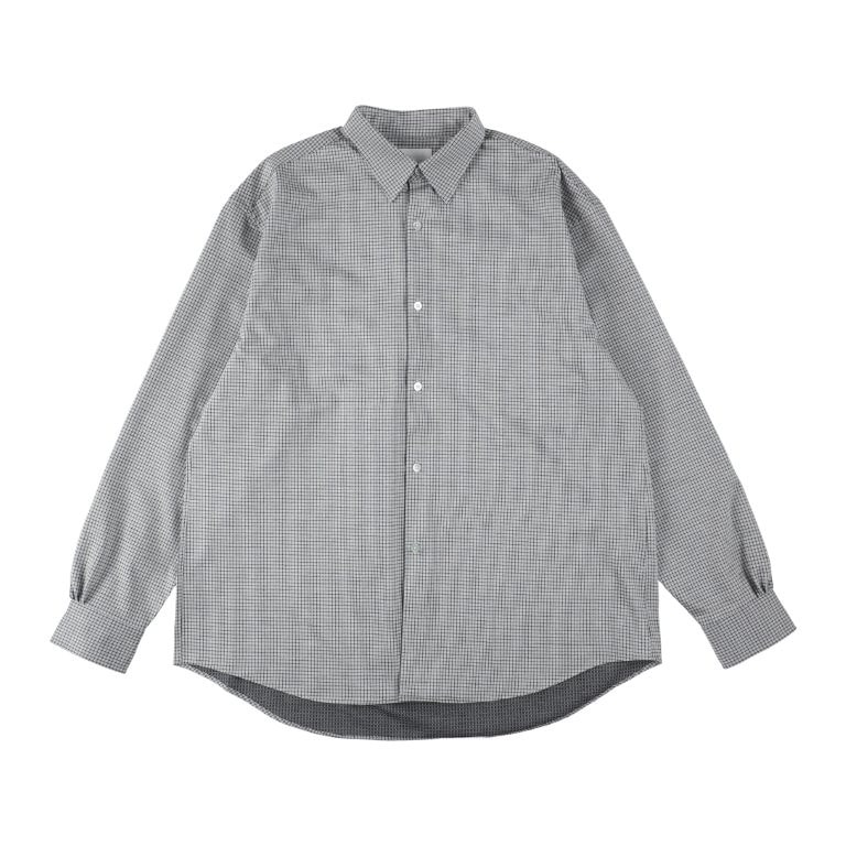 philme airy check shirt フリーサイズ 新品未開封品 Ombre Check Lace Print Shirt - SALE