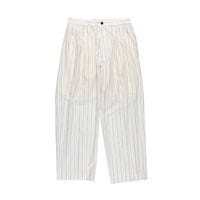 28G Silk Ramie Glittery Stripe Tuck Easy Pants