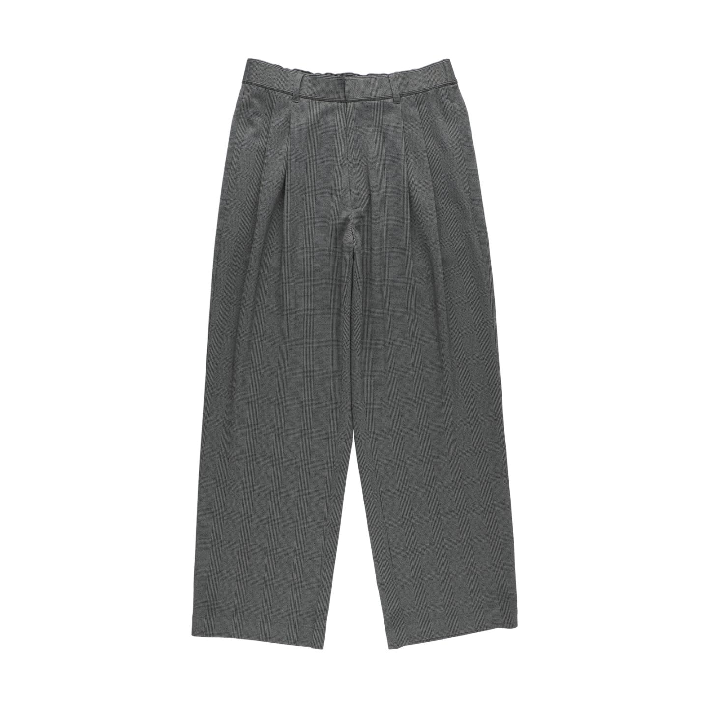 28G Loop Yarn Glen Check Trousers