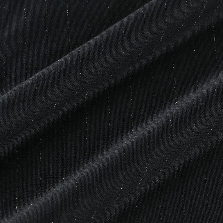 28G Silk Ramie Glittery Stripe Tuck Easy Pants