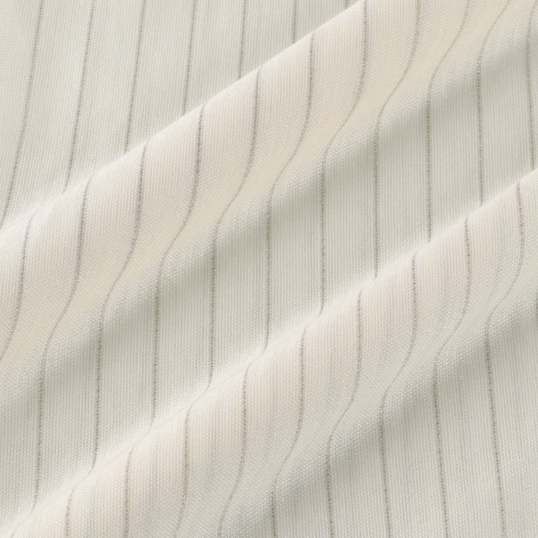 28G Silk Ramie Glittery Stripe Tuck Easy Pants