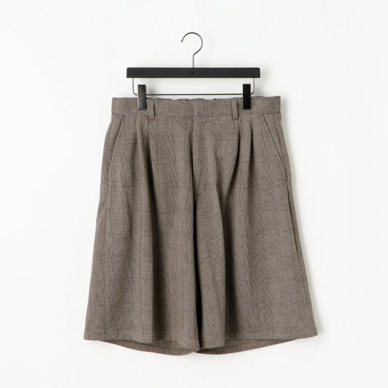 28G Loop Yarn Glen Check Shorts