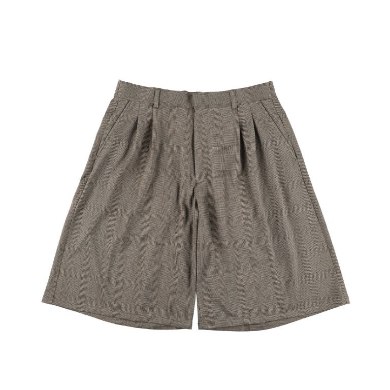 28G Loop Yarn Glen Check Shorts