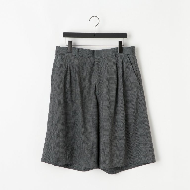 28G Loop Yarn Glen Check Shorts