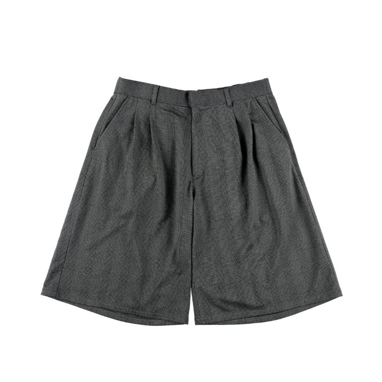 28G Loop Yarn Glen Check Shorts