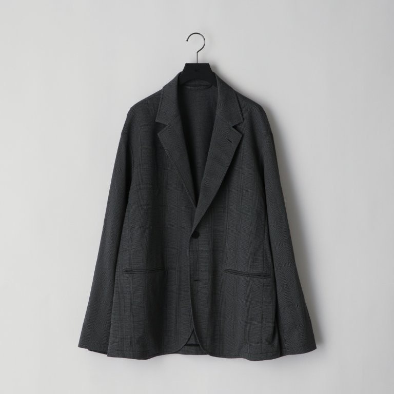 28G Loop Yarn Glen Check 2B Jacket