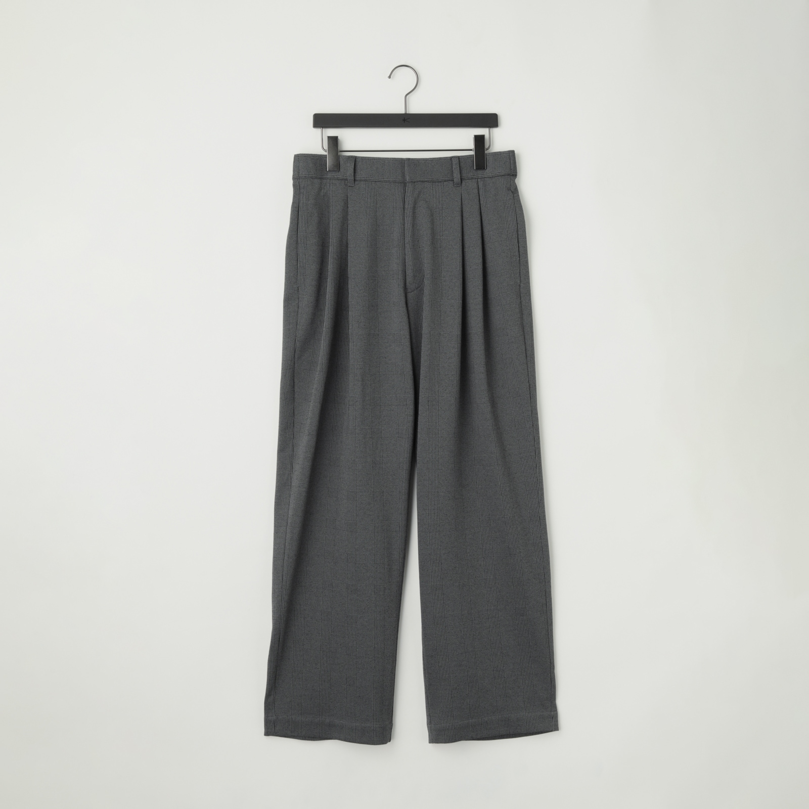 28G Loop Yarn Glen Check Trousers