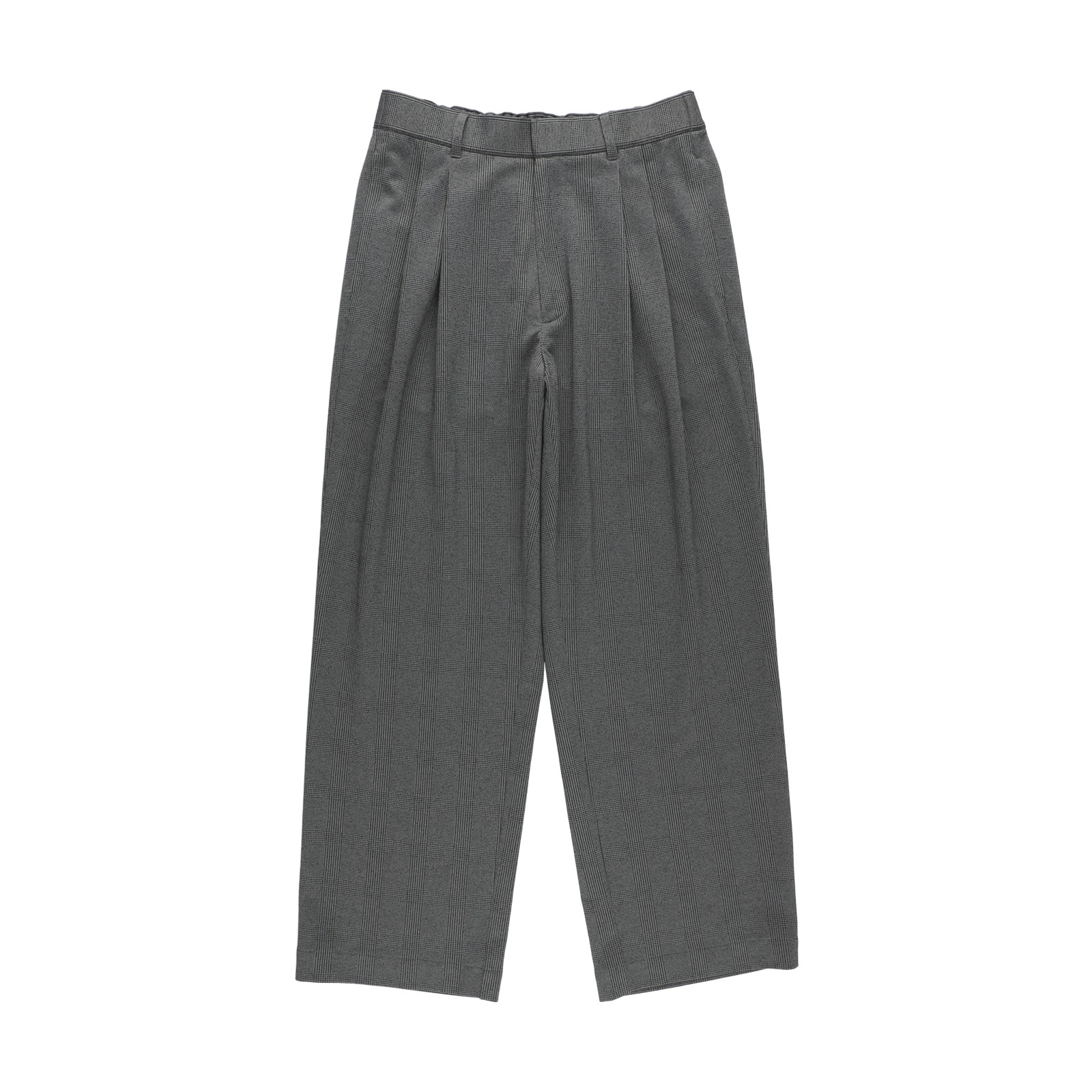 28G Loop Yarn Glen Check Trousers