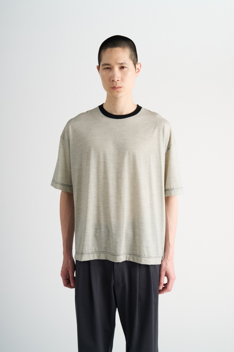 36G Wool Stripe SS Tee