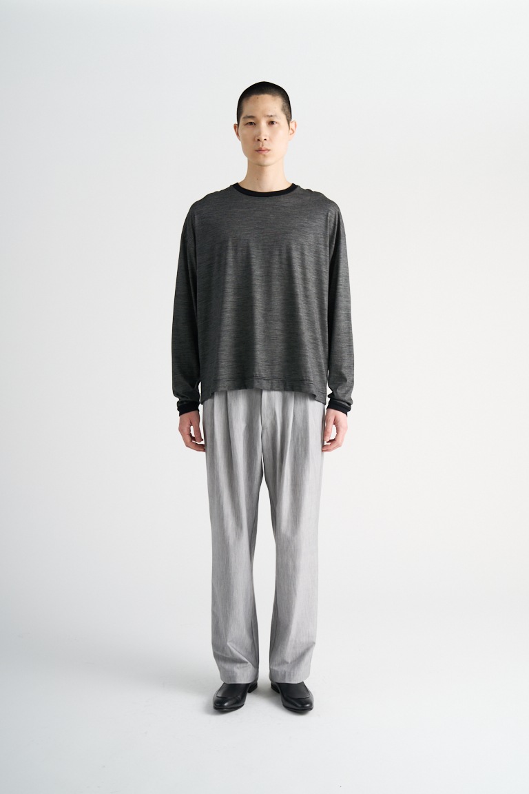32G Wool Stripe LS Tee