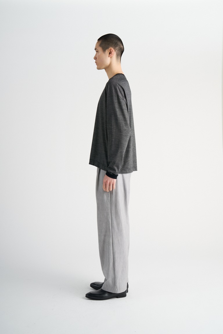 32G Wool Stripe LS Tee