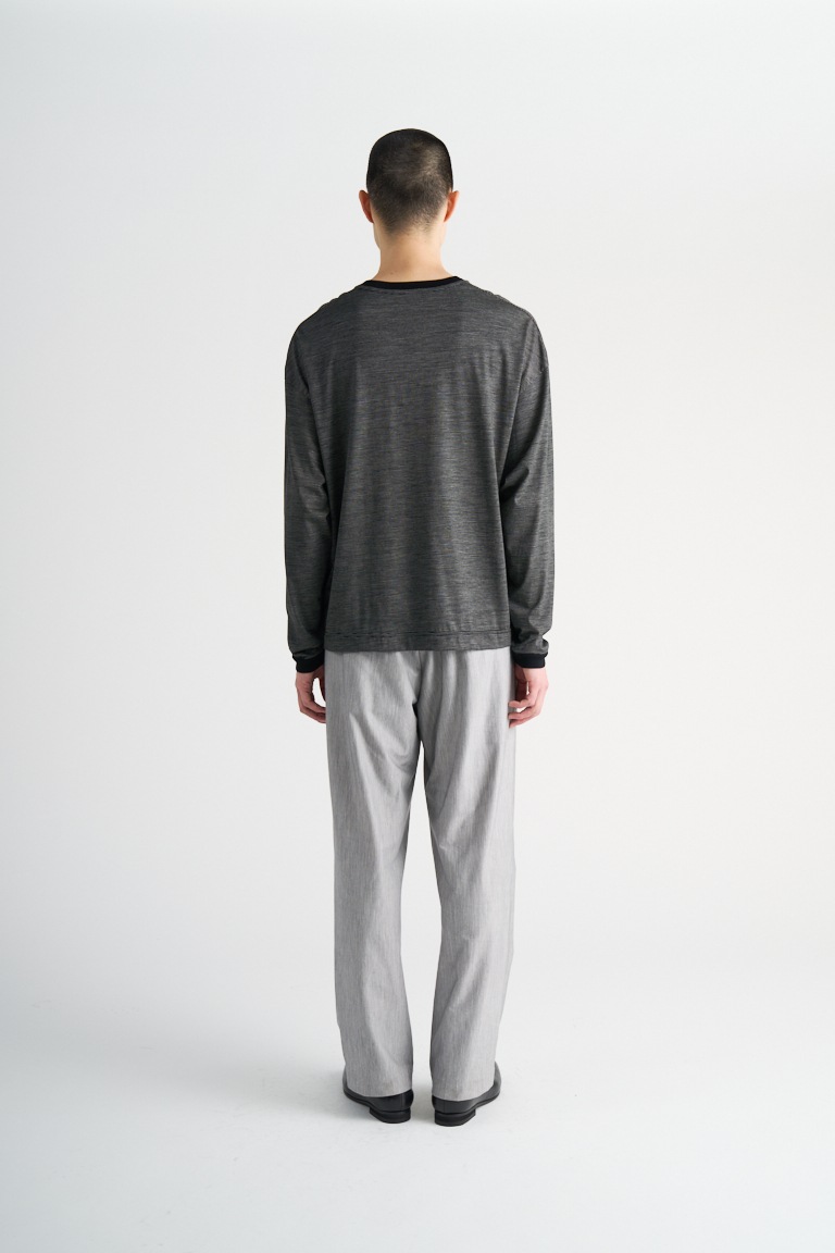 32G Wool Stripe LS Tee