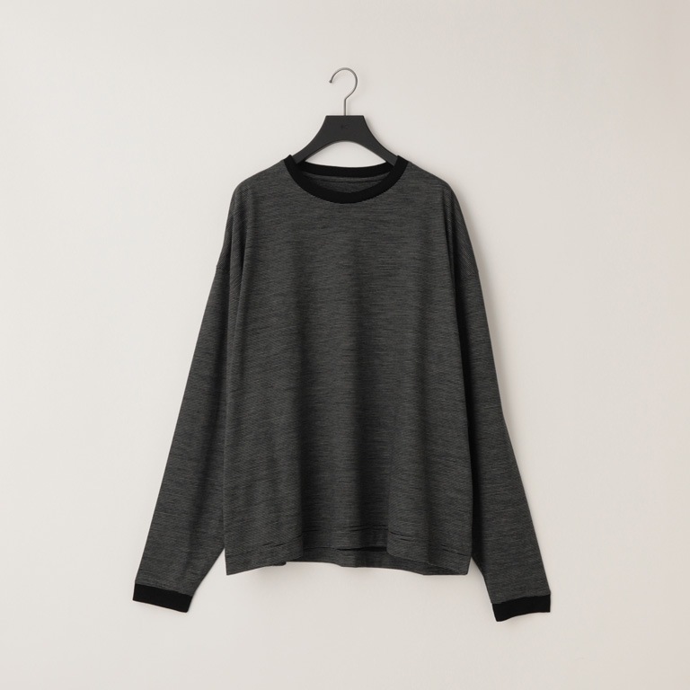 32G Wool Stripe LS Tee