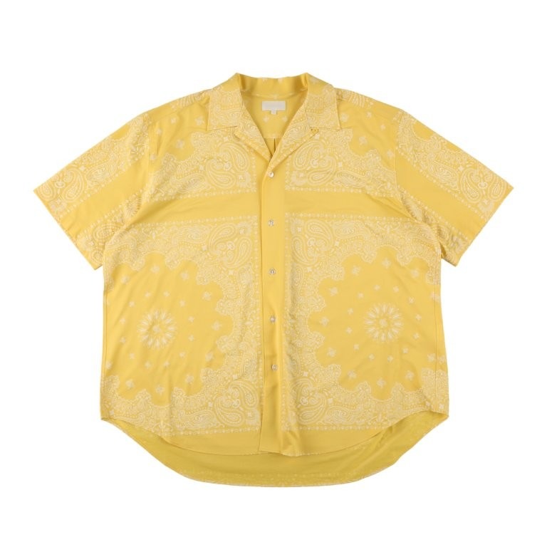 46G Atmosphere PHIL. Print Open Collar S/S Shirt