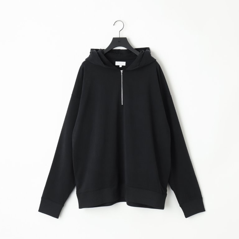 soldout28G Cupro Half Zip Hoodie