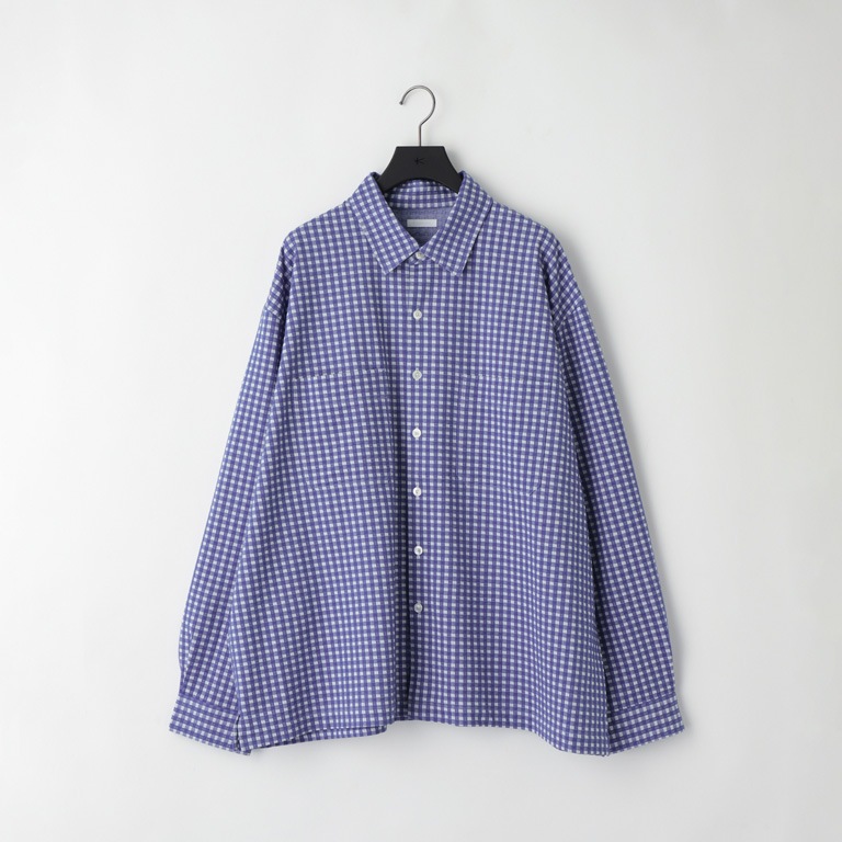 【soldout】36G Wool Check Balise Shirt