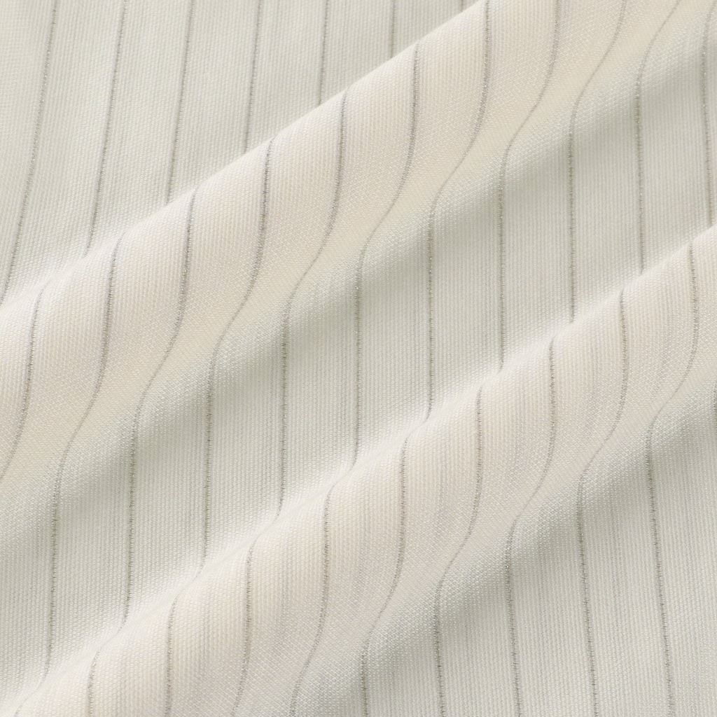 ��soldout��28G Silk Ramie Glittery Stripe Tuck Easy Shorts