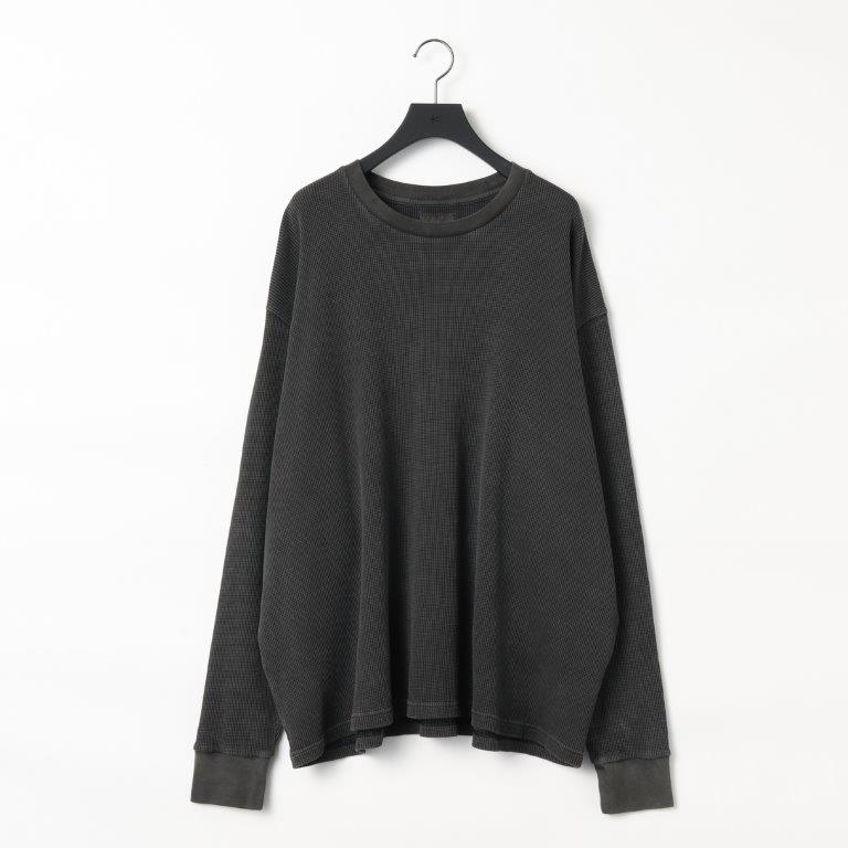 18G Heavy Weight Garment Dye L/S Waffle