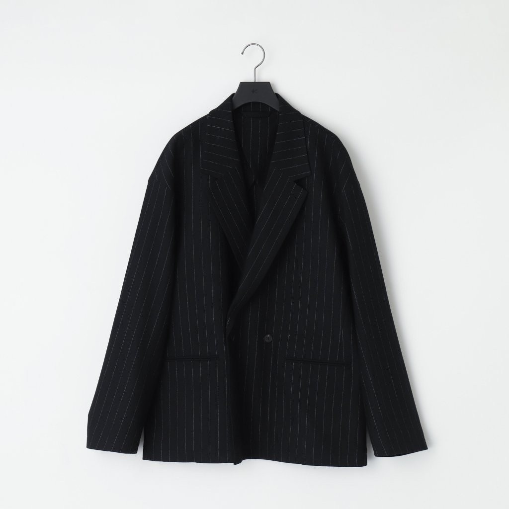 36G Wool Stripe Double Jacket