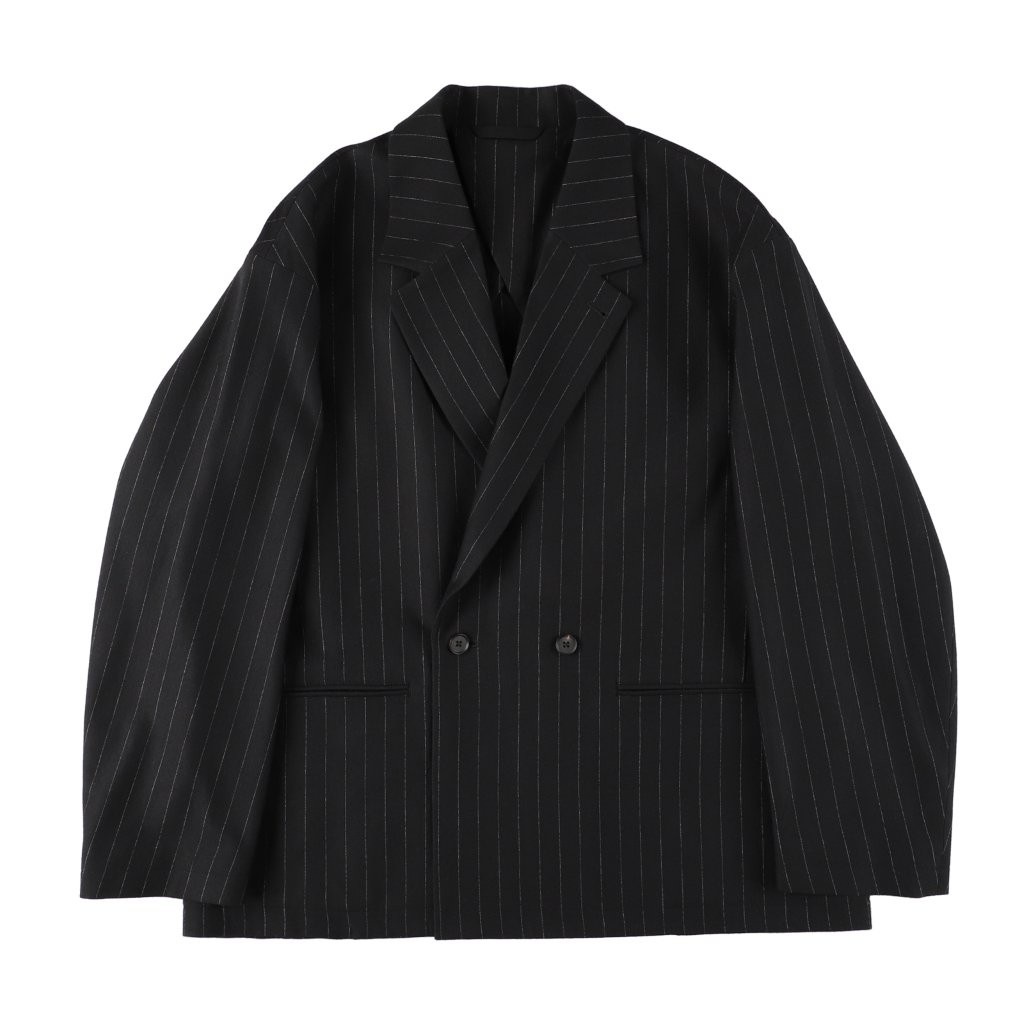 36G Wool Stripe Double Jacket