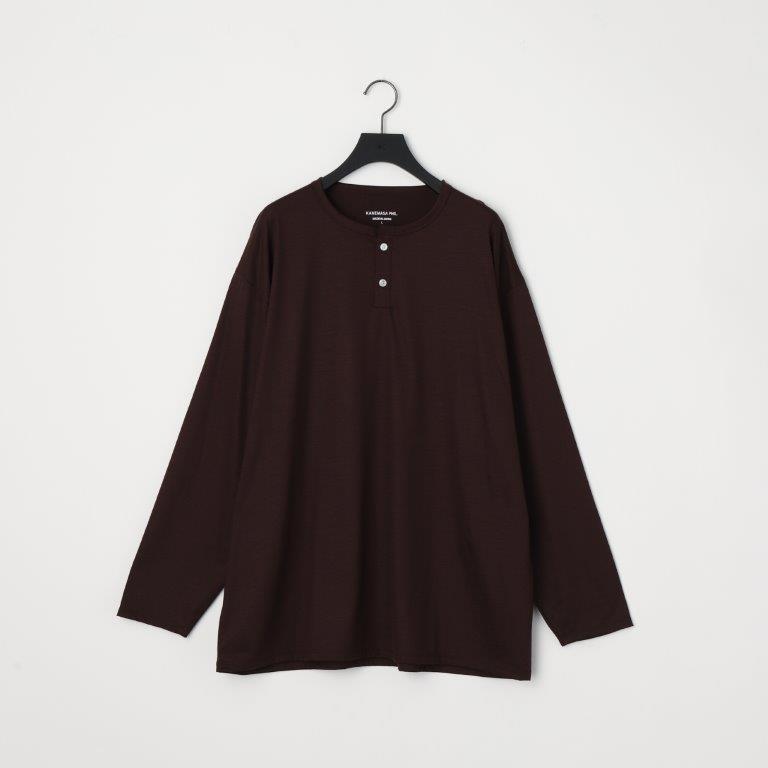 soldout36G Wool Henley Silky LS Tee
