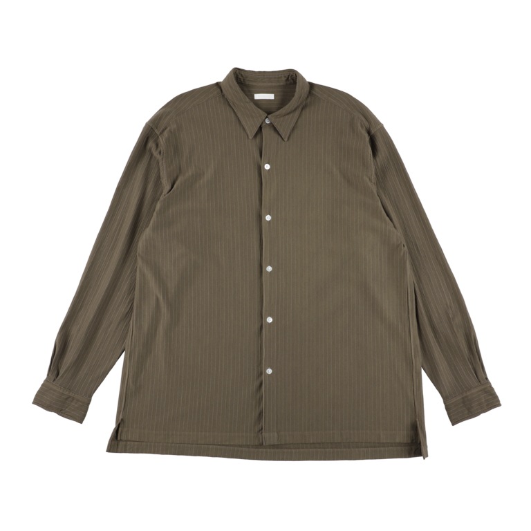 36G Wool Fulling Stripe Ideal Shirt