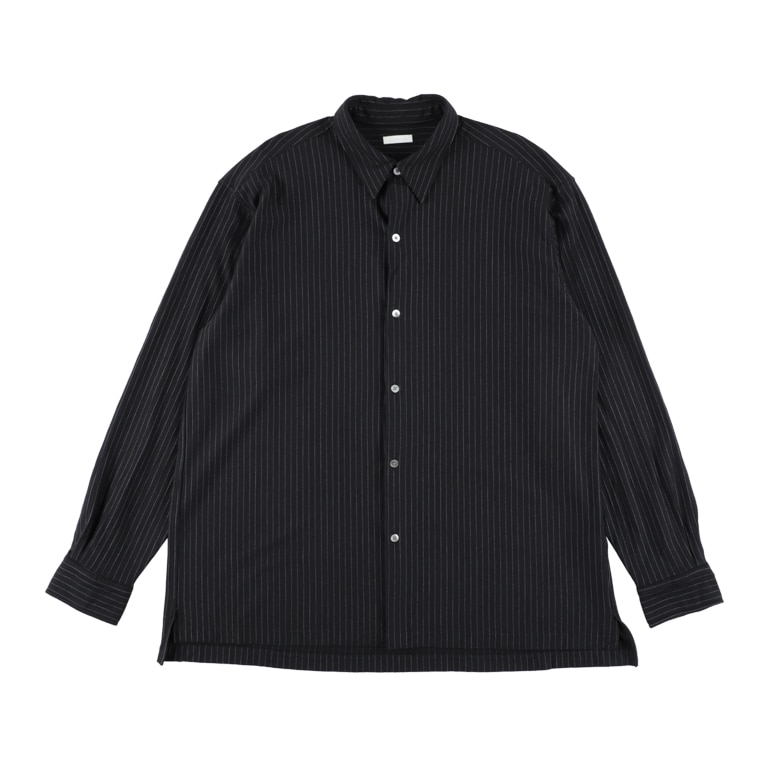 36G Wool Fulling Stripe Ideal Shirt