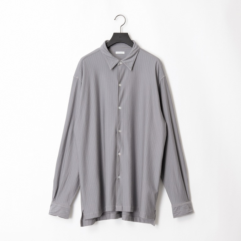 36G Wool Fulling Stripe Ideal Shirt