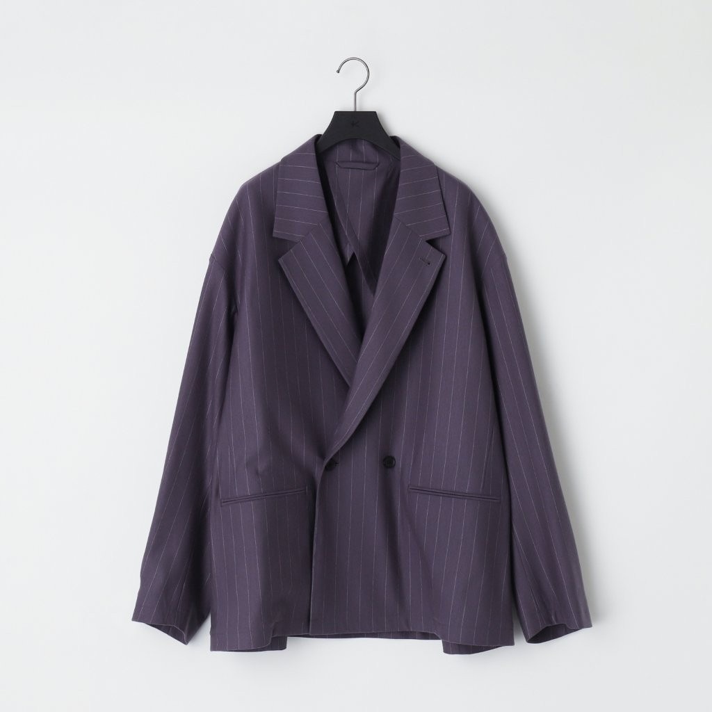 36G Wool Stripe Double Jacket