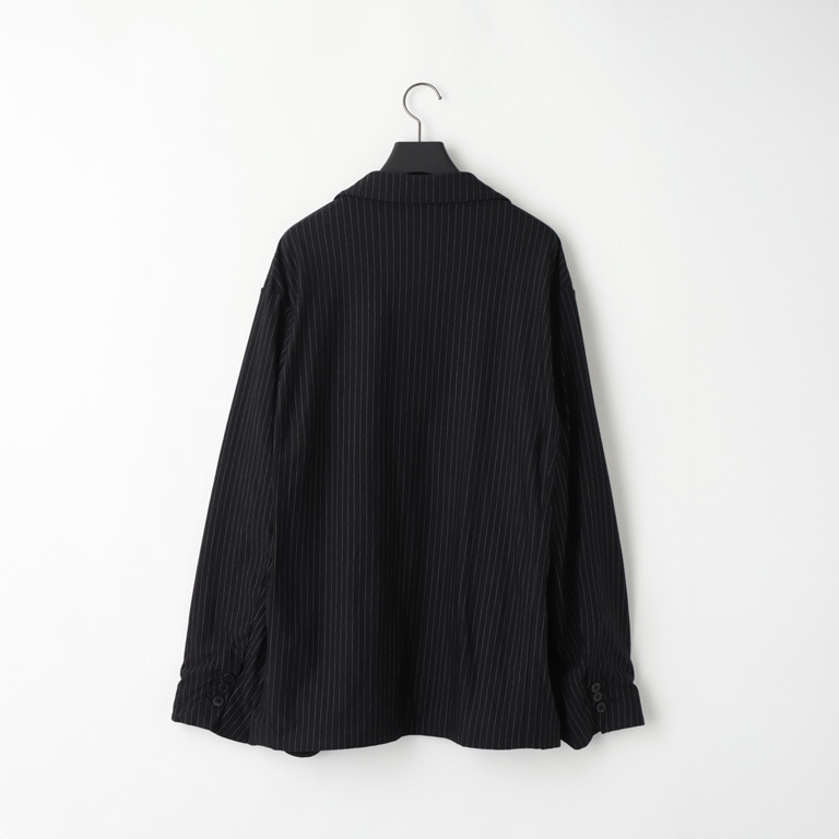 36G Wool Fulling Stripe 3B Jacket