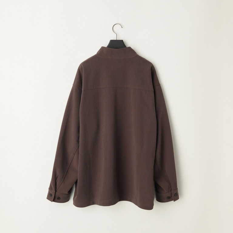 22G Cupro Fibril Rib Collarless Coveralls