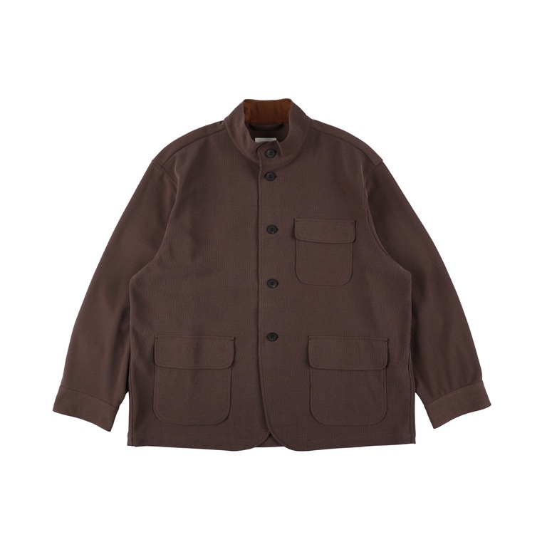 22G Cupro Fibril Rib Collarless Coveralls