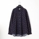 36G Linen Sucker Flower Atmosphere L/S Shirt