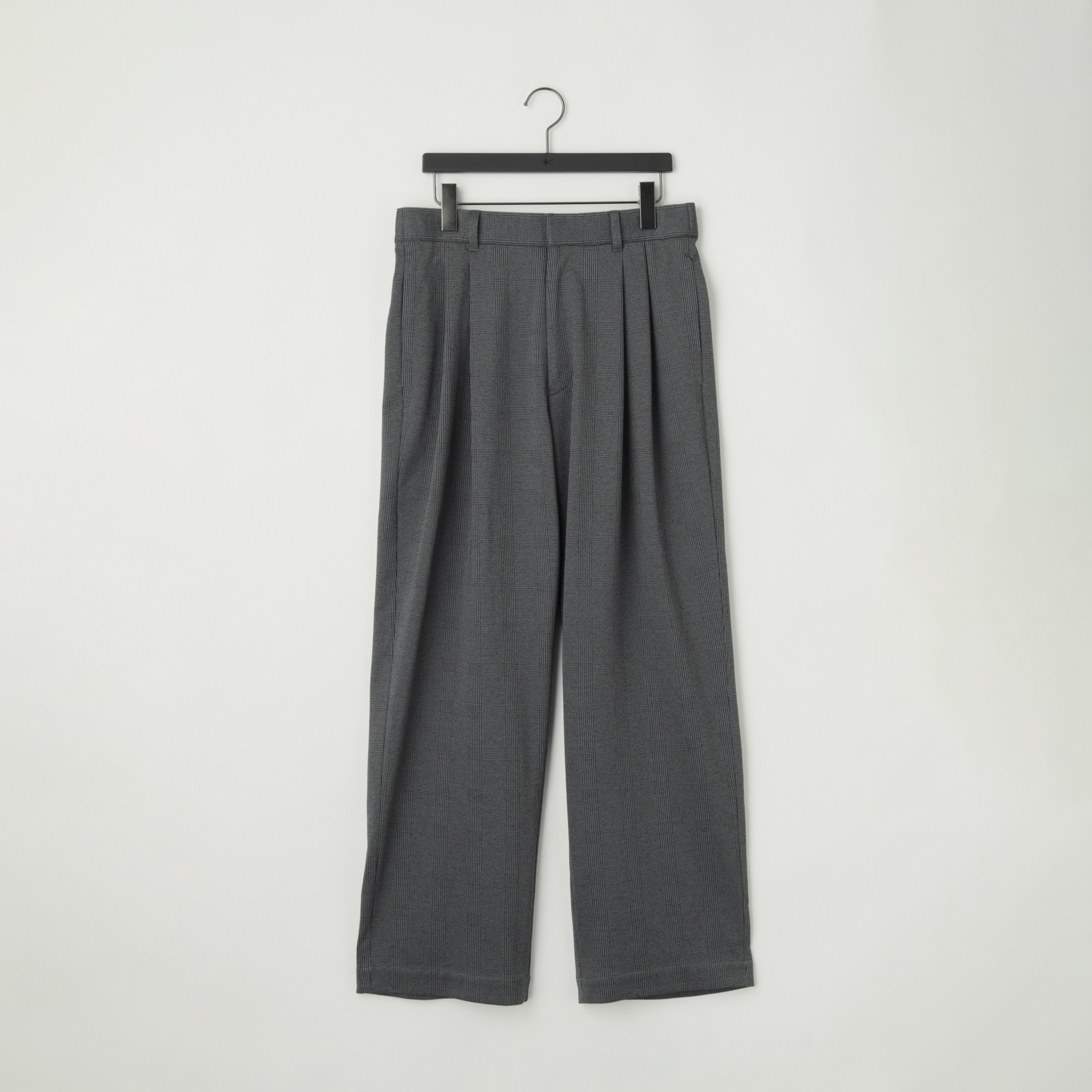 28G Loop Yarn Glen Check Trousers