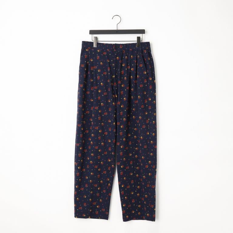 36G Linen Sucker Flower Easy Pants