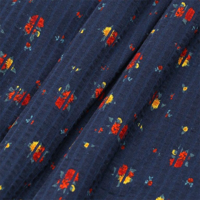 36G Linen Sucker Flower Easy Pants