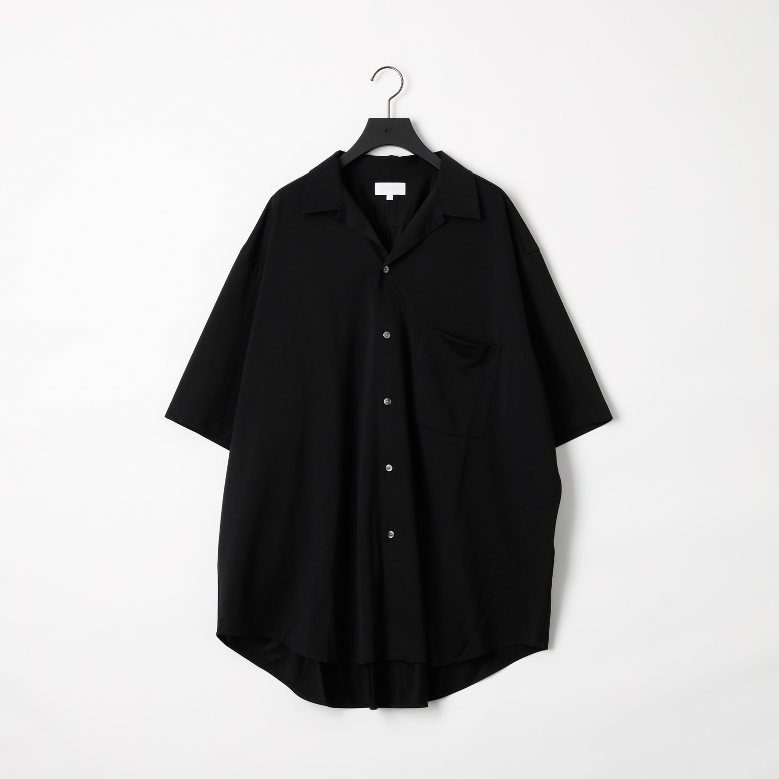 soldout】46G Atmosphere Silk Blend Open Collar SS Shirt | KANEMASA 
