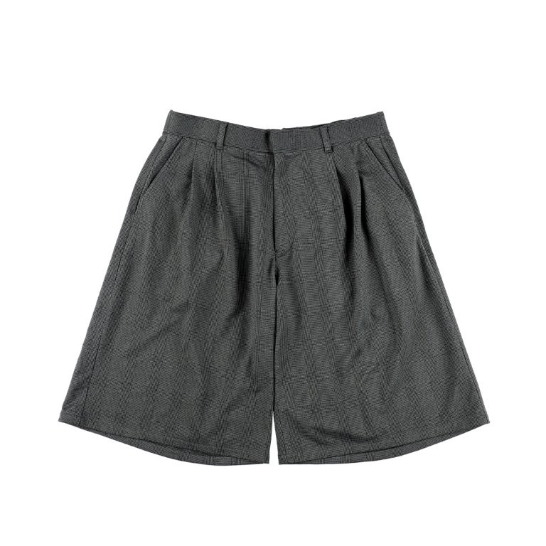28G Loop Yarn Glen Check Shorts