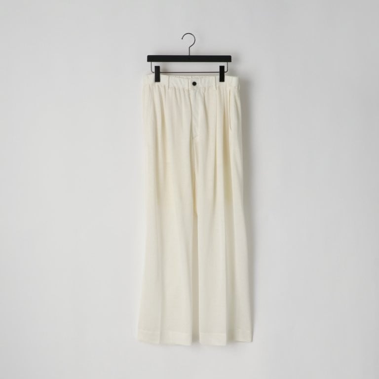 28G Silk Ramie Glittery Stripe Tuck Easy Pants