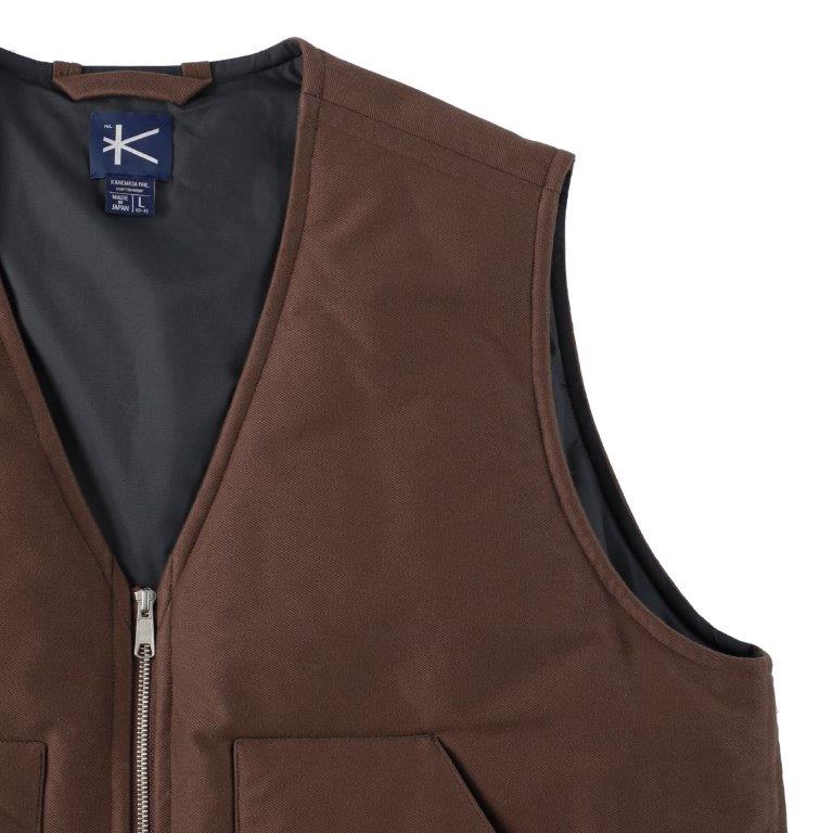 Piece Dyeing Denim Padded Vest