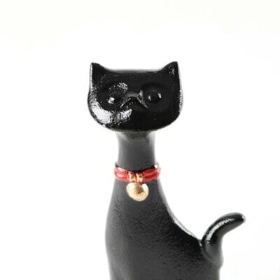 招福ねこ」 鉄製 ペーパーウェイト アクセサリーホルダー プレゼント