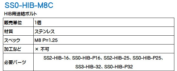 HIB��Ϣ��ܥ�� ���塼���� SS0-HIB-M8C