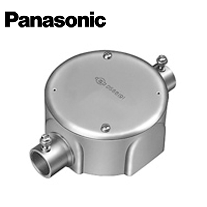 Panasonic/パナソニック DS66251K ねじなし丸型露出ボックス 2方出