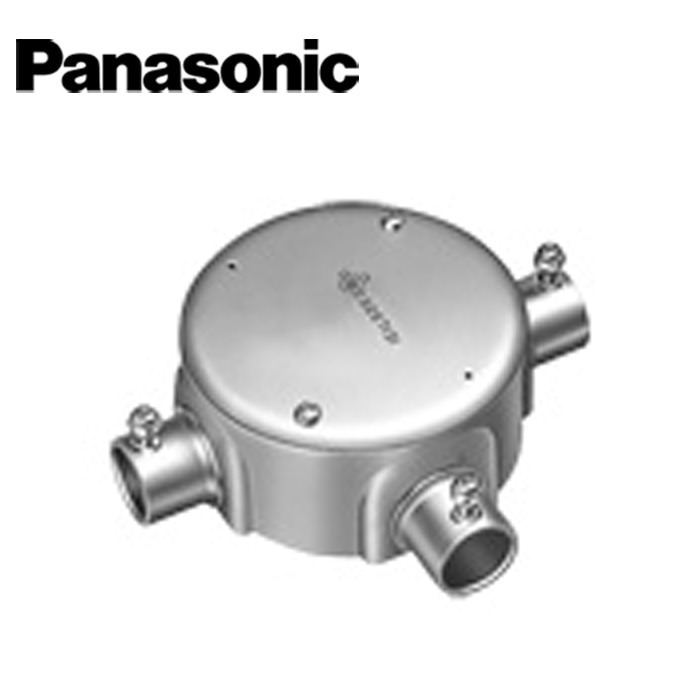 Panasonic/パナソニック DS67251K ねじなし丸型露出ボックス 3方出